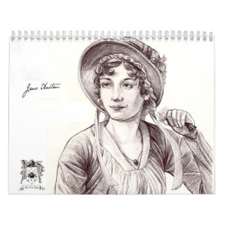 Jane Austen Custom with a Smile Printed Calendar