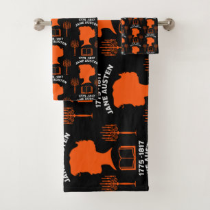 Jane Austen English Novelist Bath Towel Set
