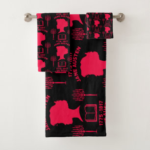 Jane Austen English Novelist Bath Towel Set