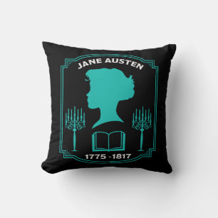 Jane Austen English Novelist Cushion