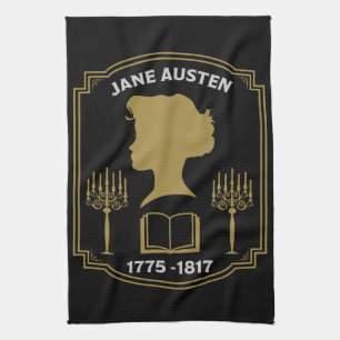 Jane Austen English Novelist Tea Towel