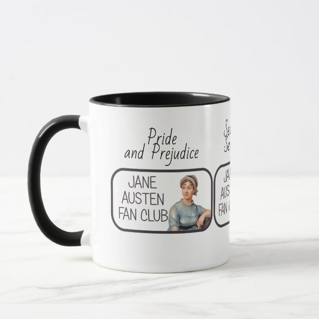 Jane Austen Fan Club  Mug (Left)
