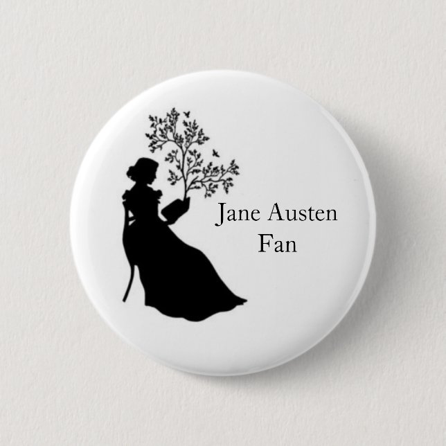 Jane Austen Fan pin (Front)