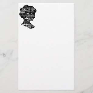 Jane Austen Girl Stationery
