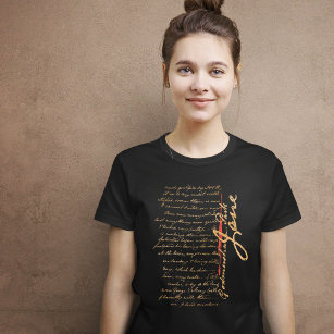 Jane Austen Handwriting T-Shirt