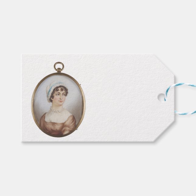 Jane Austen & Her Books Gift Tags (Front (Horizontal))