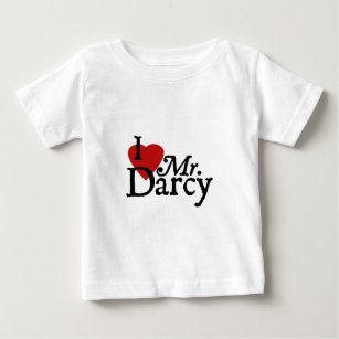 Jane Austen I LOVE Mr. Darcy Baby T-Shirt