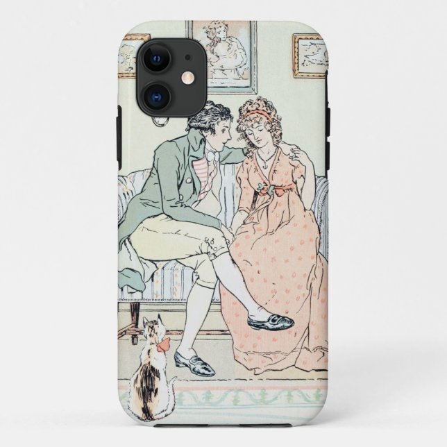 Jane Austen Illustration iPhone 5 Case (Back)