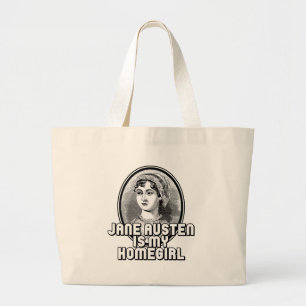 Jane Austen Large Tote Bag