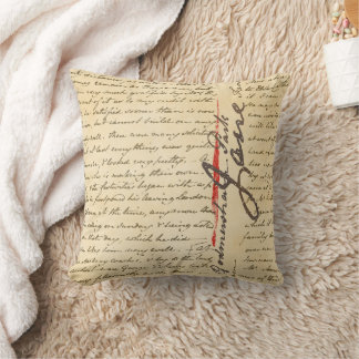 Jane Austen Letter Cushion