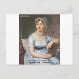 Jane Austen Loved U Less Quote On Gifts & Cards