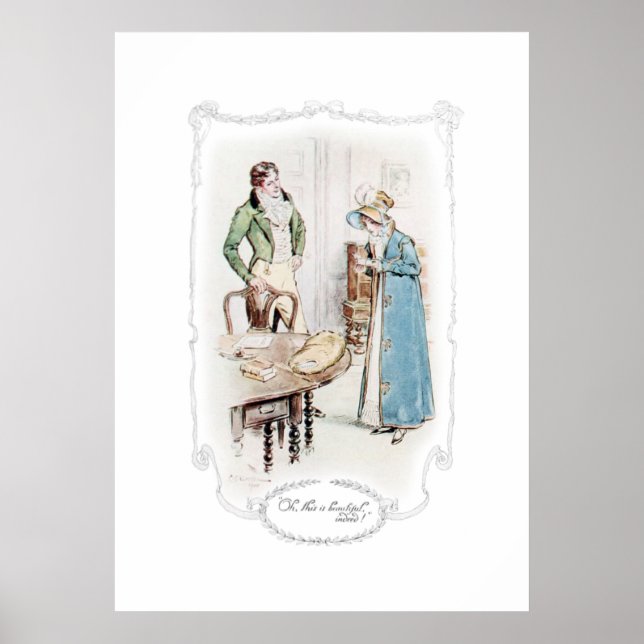 Jane Austen Mansfield Park Illustration Print (Front)