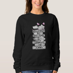 Jane Austen Mr Darcy Romantic Quote Literary Book Sweatshirt