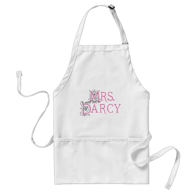 Jane Austen Mrs Darcy Gift Standard Apron (Front)