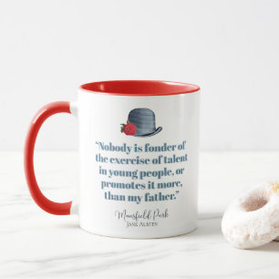 Jane Austen - My Father - Vintage Hat Mug