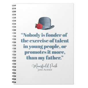 Jane Austen - My Father - Vintage Hat Notebook