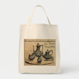 Jane Austen: Nothing But Tea Tote Bag