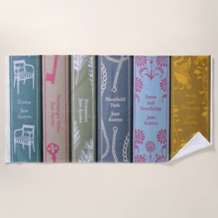 Jane Austen novel Beach Towel