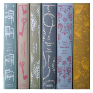 Jane Austen novels Ceramic Tile
