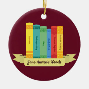 Jane Austen Novels III Ceramic Ornament