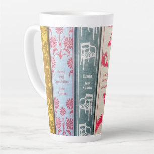 Jane Austen Novels Latte Mug