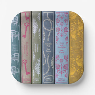 Jane Austen Novels Napkins Paper Plate