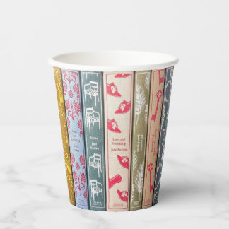 Jane Austen Novels Paper Cups