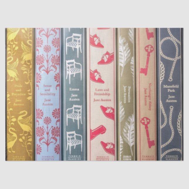Jane Austen Novels Tissue Paper (Front)