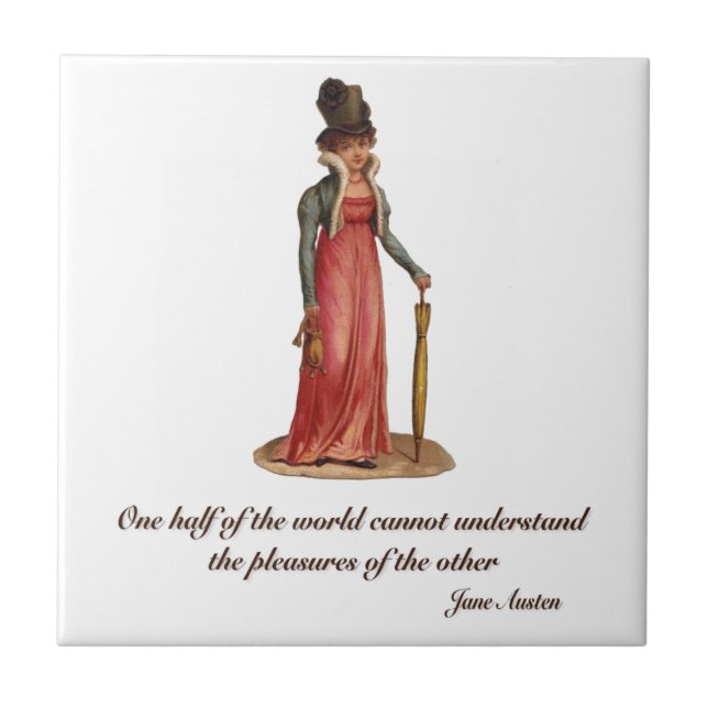 Jane Austen on Misunderstanding Ceramic Tile (Front)