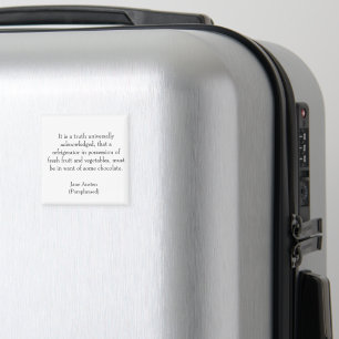 Jane Austen Paraphrased Refrigerator Magnet
