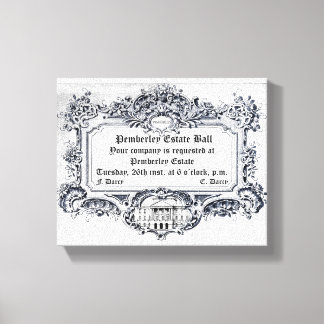Jane Austen: Pemberley Estate Ball Canvas Print