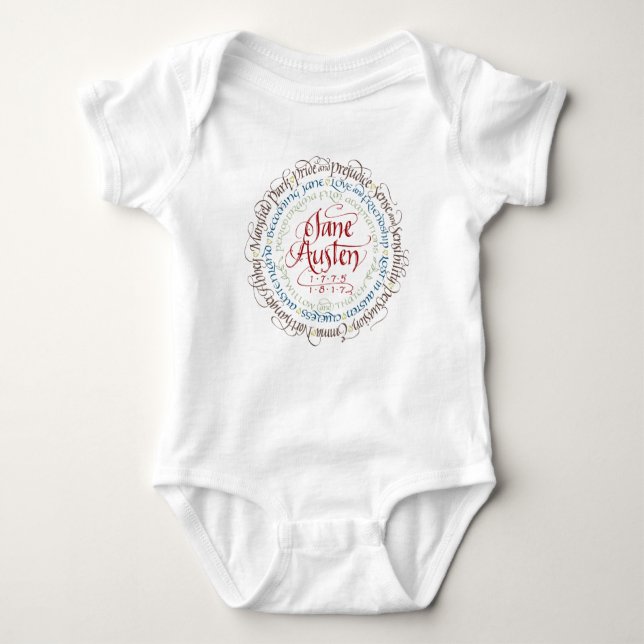 Jane Austen Period Drama Adaptations Baby One Baby Bodysuit (Front)