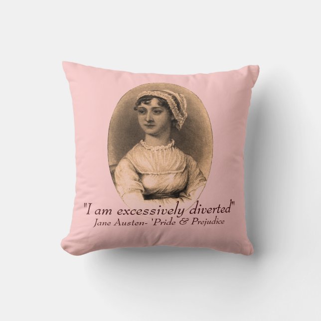 Jane Austen Pillow (Front)