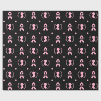 Jane Austen Pink Ribbon Wrapping Paper