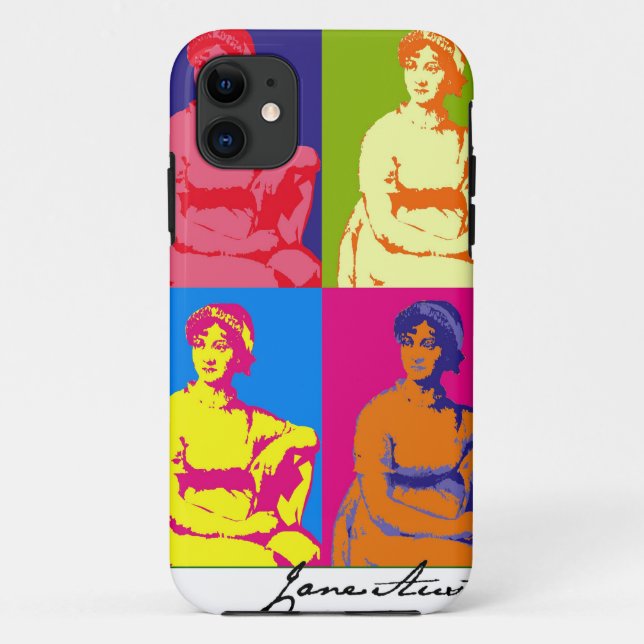 Jane Austen Pop Art Case-Mate iPhone Case (Back)