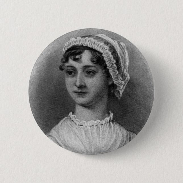 Jane Austen Portrait 6 Cm Round Badge (Front)