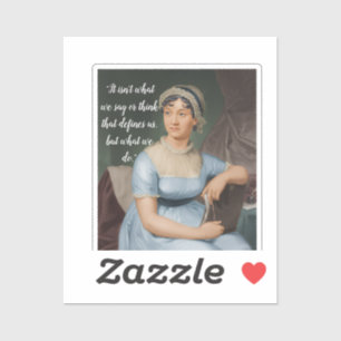 Jane Austen portrait and quote