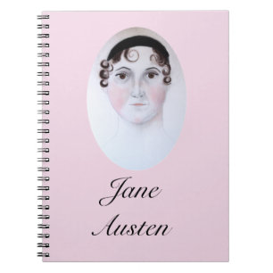 Jane Austen portrait, bookmark. Notebook