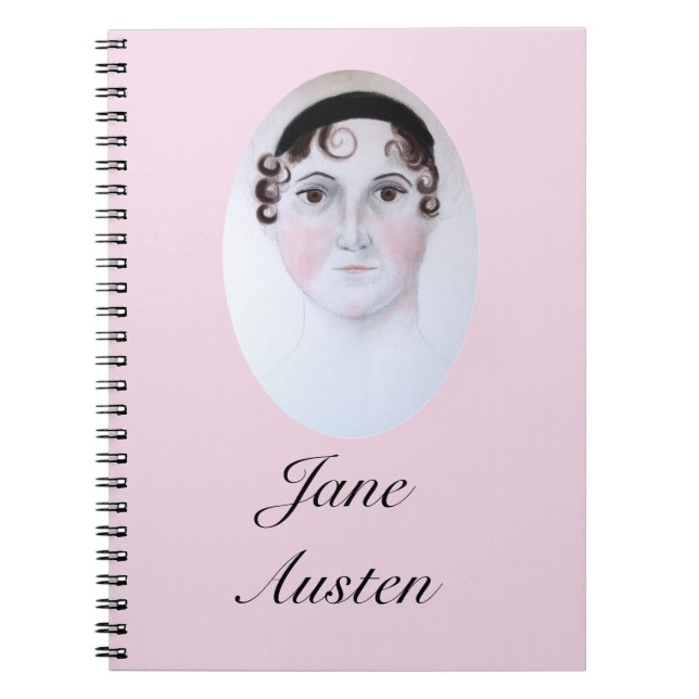 Jane Austen portrait, bookmark. Notebook (Front)