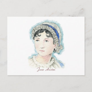 Jane Austen Portrait by Alice Flynn Postcard
