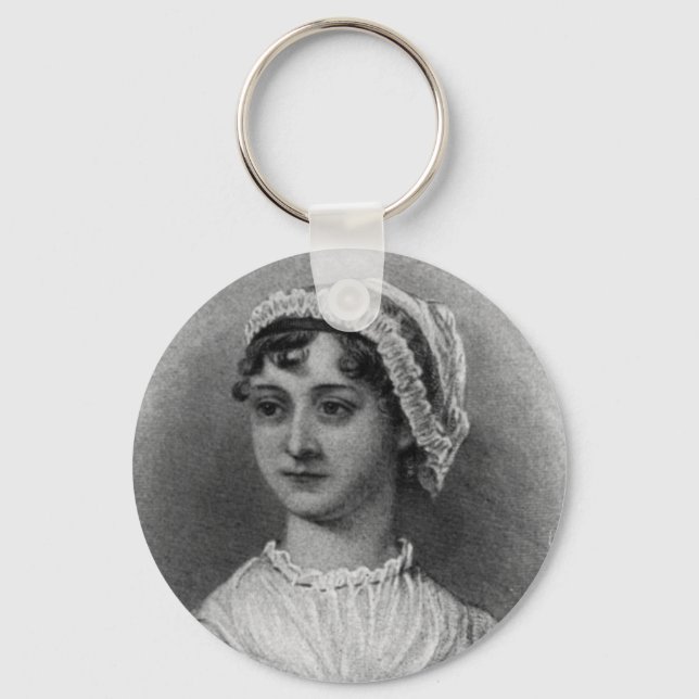 Jane Austen Portrait Key Ring (Front)