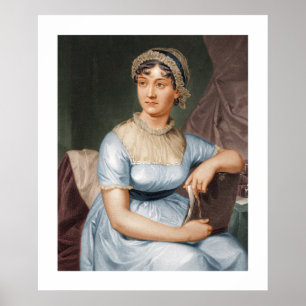 Jane Austen Portrait Print Poster