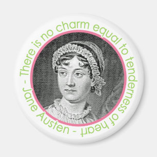 Jane Austen Portrait With Quote Magnet