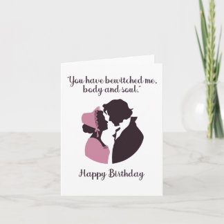 Jane Austen Pride and Prejudice Birthday  Card