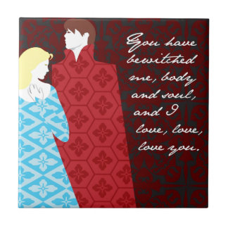 Jane Austen Pride and Prejudice gift "Elizabeth" Tile