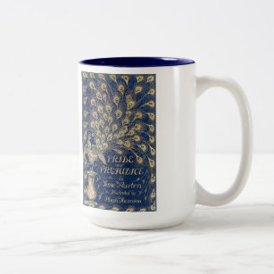 Jane Austen Pride and Prejudice Peacock 1894 Two-Tone Coffee Mug