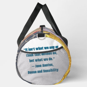 Jane Austen quote Duffle Bag