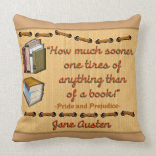 Jane Austen quote - pillow