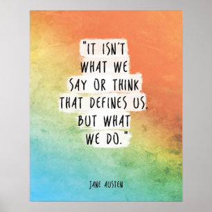 Jane Austen Quote Print Motivational Poster