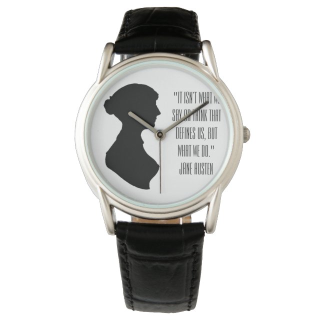 Jane Austen quote  Watch (Front)